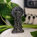 Hekate Silver Sheen Obsidian Statue